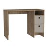Escritorio Recto TuHome Khali 2 Puertas 2 Cajones Miel Taupe