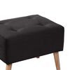 Pouf Latam Home Niza Tela Velvet Negro