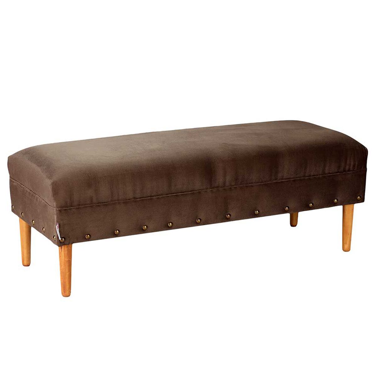 Banqueta Bodevir Provenza Tacha Felpa 04 Chocolate&nbsp;