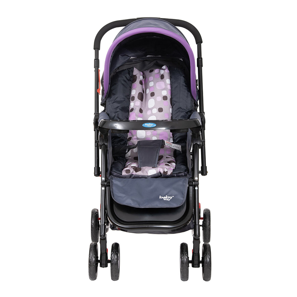 Coche Cuna Balancín Baby Way Bw-309 Morado