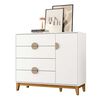 Cómoda Vekkahome Ipe 4 Cajones 1 Puerta Blanco