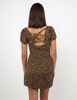 Vestido Mini Manga Corta Mujer Icono