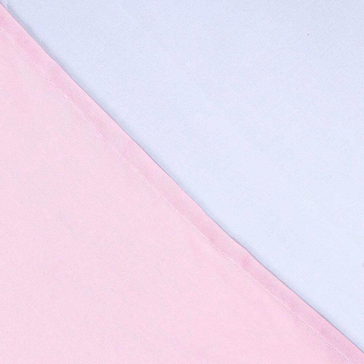 Fald&oacute;n Mashini 144 Hilos 1,5 Plazas Liso Rosa