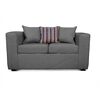 Juego de Living Elegant Detail Santa Fe Sofá 3 Cuerpos + Sofá 2 Cuerpos Gris