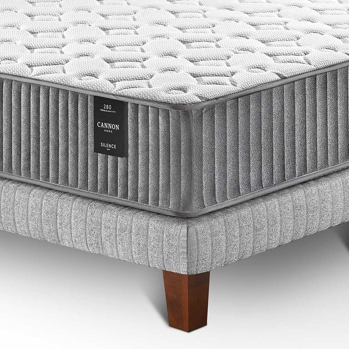 Cama Europea Cannon 1,5 Plazas Silence