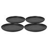 Set 4 Platos Base Doral Porto Servo Negro