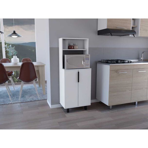 Mueble para Microondas TuHome Oshawa 2 Puertas Blanco