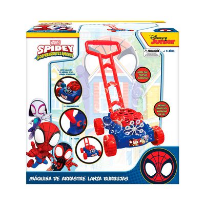 Imagen 1 del producto Máquina Lanzador de Burbujas Arrastre Spidey Marvel