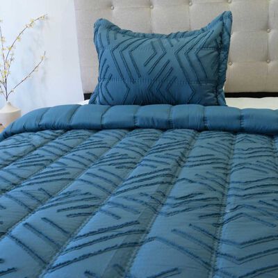 Imagen 2 del producto Plumón Doral 1.5 Plazas Touch Nebula Liso Azul