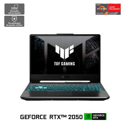 Notebook Gamer Asus TUF Gaming A15 Ryzen 7 8GB RAM 512GB SSD 15,6" NVIDIA RTX 2050