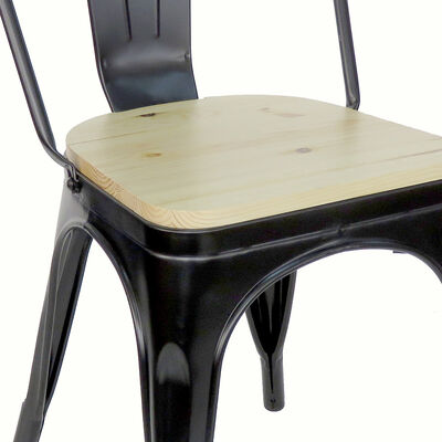 Imagen 2 del producto Set 4 Sillas Idetex Antique Negra