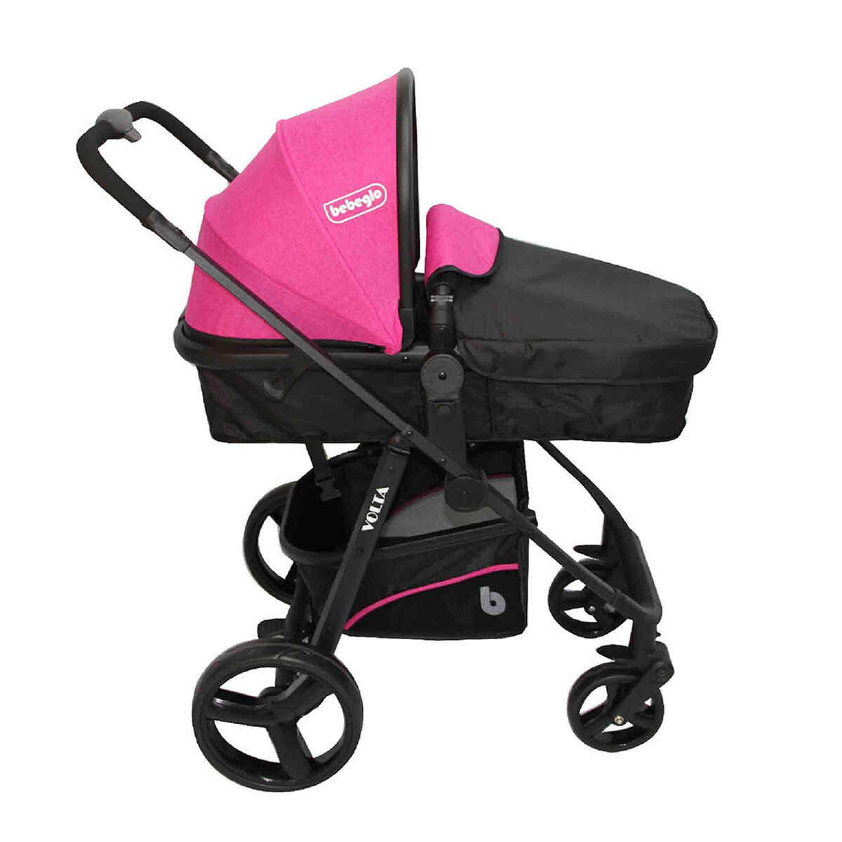 Coche Travel System Bebeglo Volta RS-13780-1 Fucsia