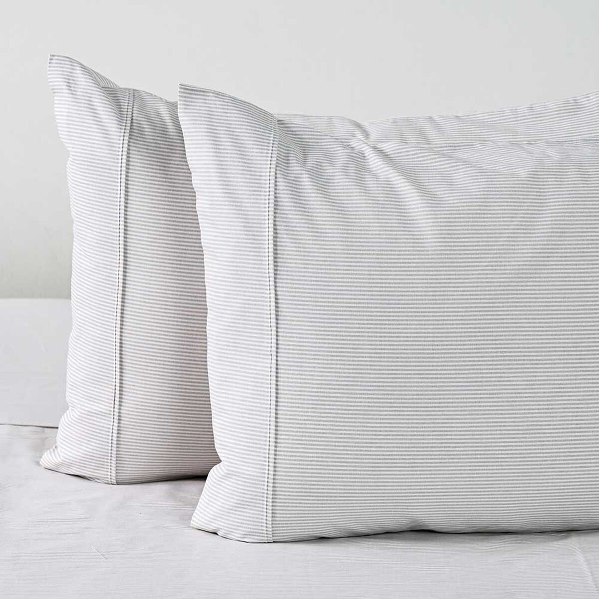 Juego de S&aacute;banas Elements & Co King 144 Hilos Stripe Beige