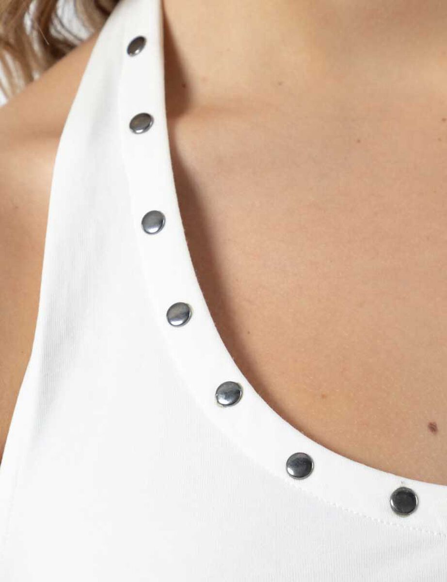 Polera Crop Sin Manga Mujer Icono
