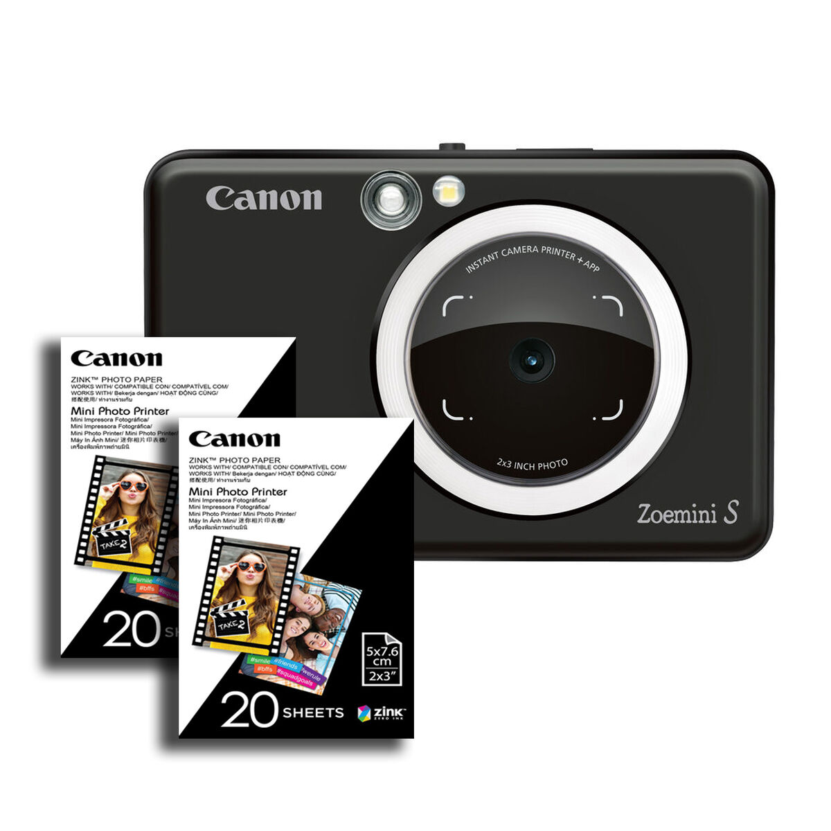 Combo Cámara Instantánea Canon Zoemini S + 40 Und Papel Zink Zero