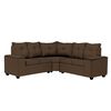 Sofá Seccional Mexx Muebles Hamburgo 5 Cuerpos Chocolate