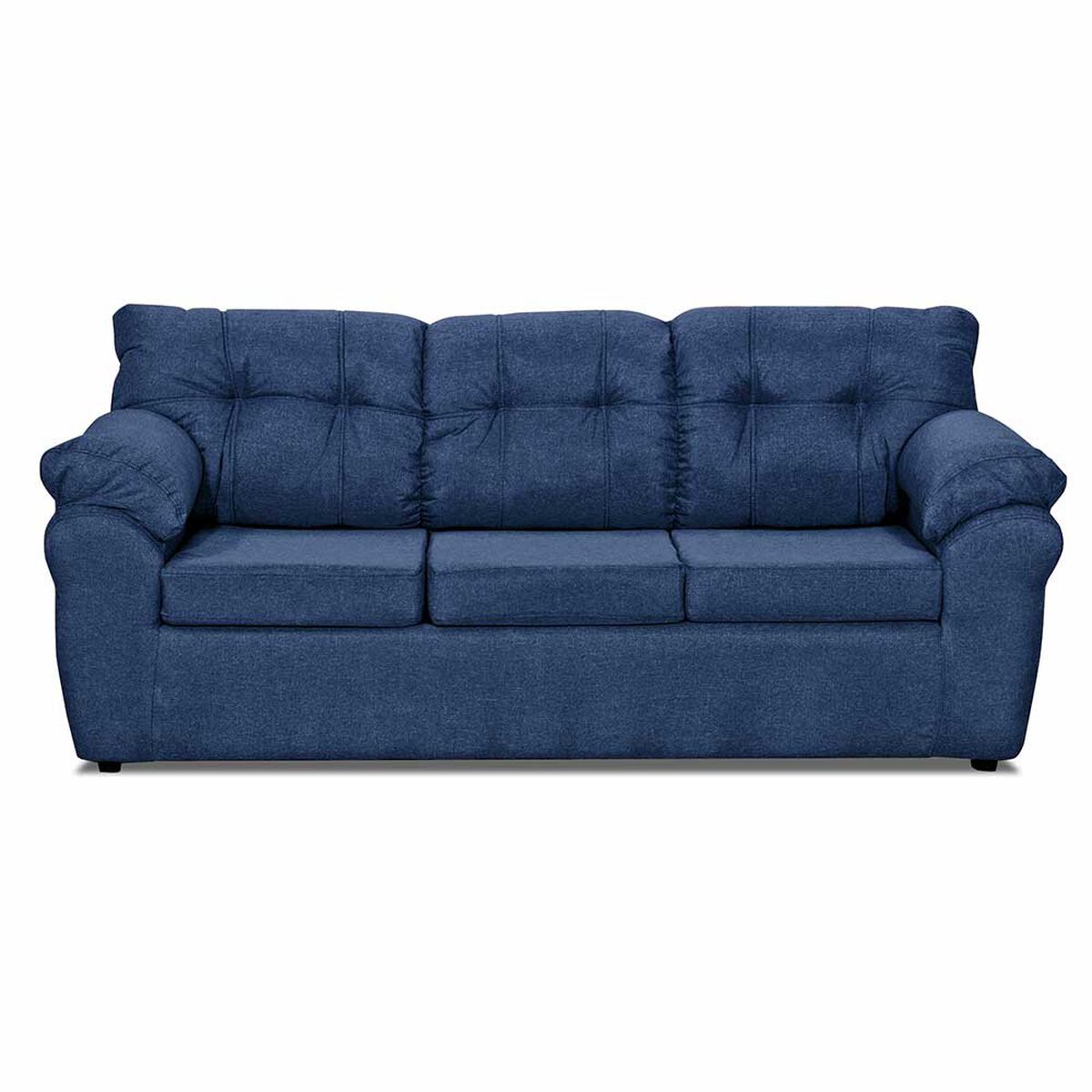 Juego de Living Deco Outlet Polonia Sofá 3 Cuerpos + Dos Sillones 1 Cuerpo Azul