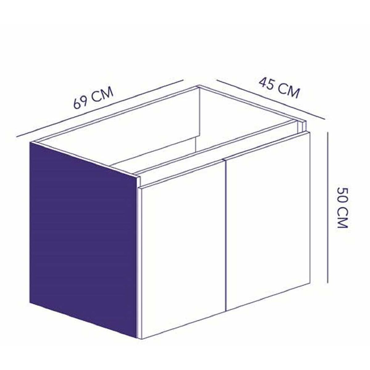 Mueble Vanitorio Mobikit Trinidad 2 Puertas Jerez