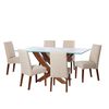 Juego de Comedor Latam Home Alicante 6 Sillas Blanco