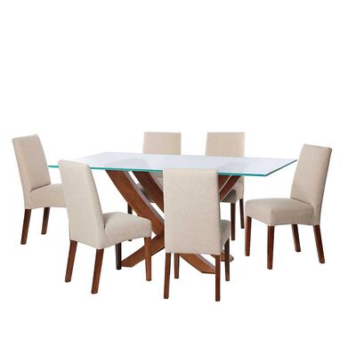 Juego de Comedor Latam Home Alicante 6 Sillas Blanco