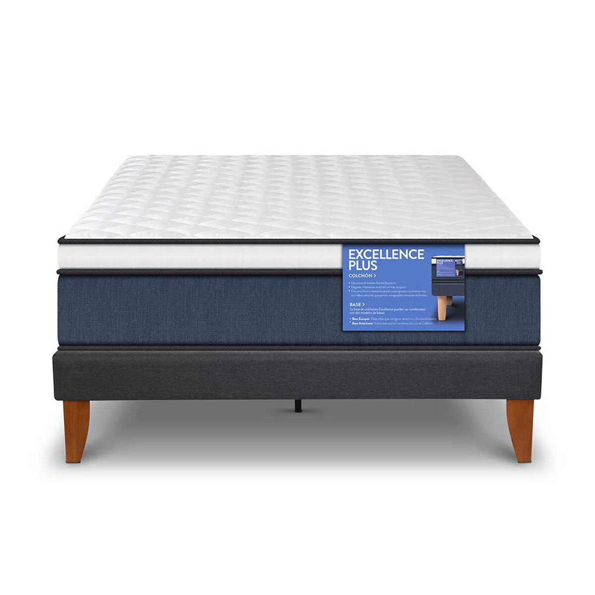 Cama Europea CIC 1,5 Plazas Excellence Plus
