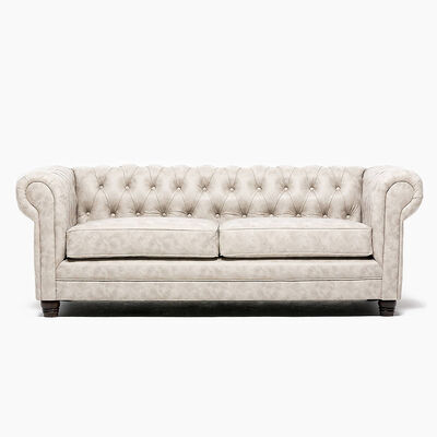 Sofá Barra Design Chesterfield 3 Cuerpos Skin Beige