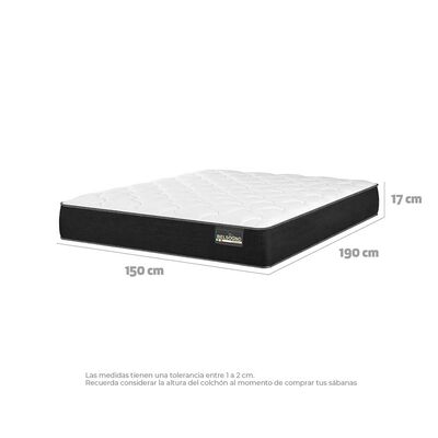 Imagen 2 del producto Colchón Belsogno 2 Plazas One Black