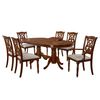 Juego de Comedor Extensible Casanova Bilbao 6 Sillas Café
