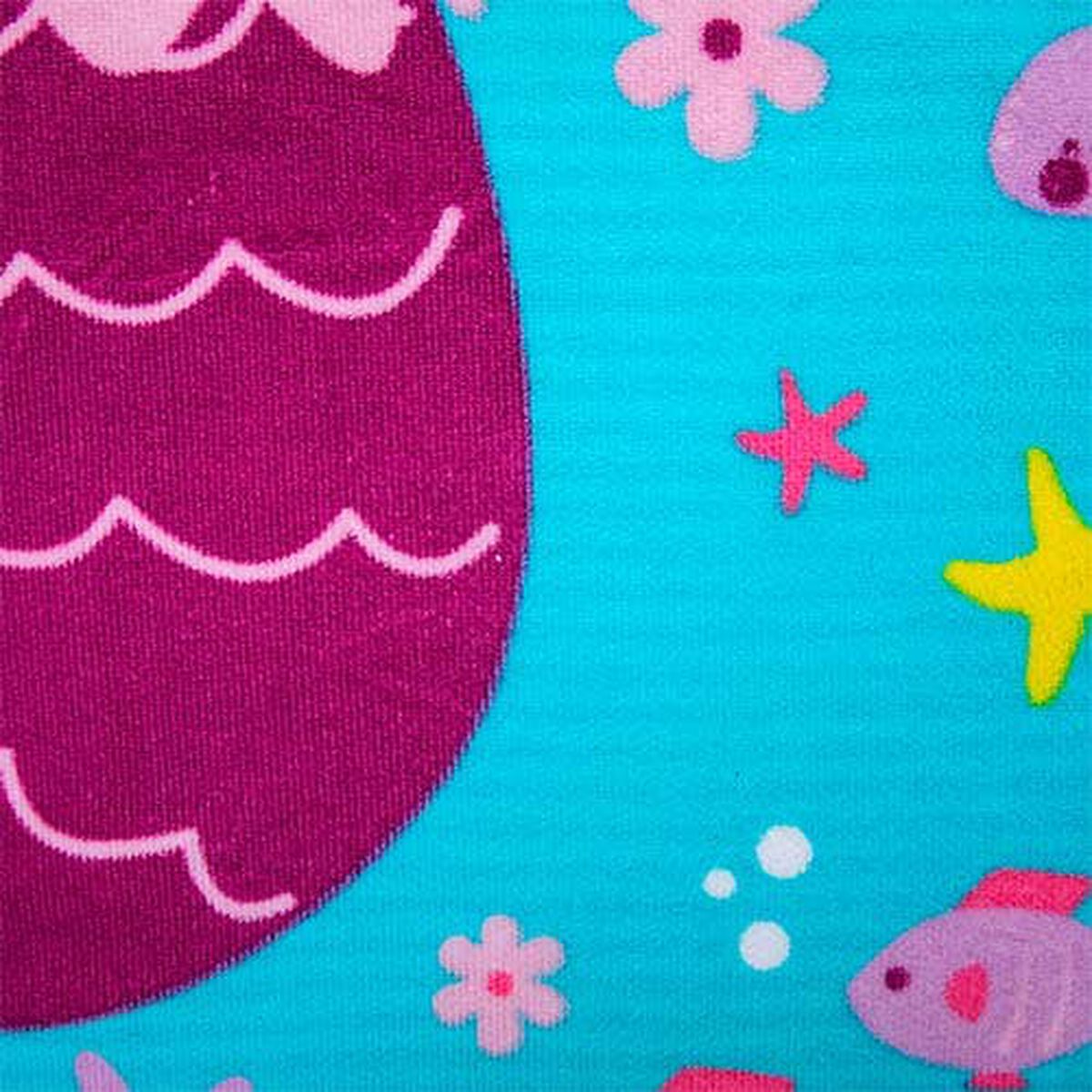 Toalla de Playa Infantil con Capucha Casa Linda Sirena 60 x 120 cm