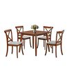 Juego de Comedor Home Mobili 4 Sillas Zagreb4 Café