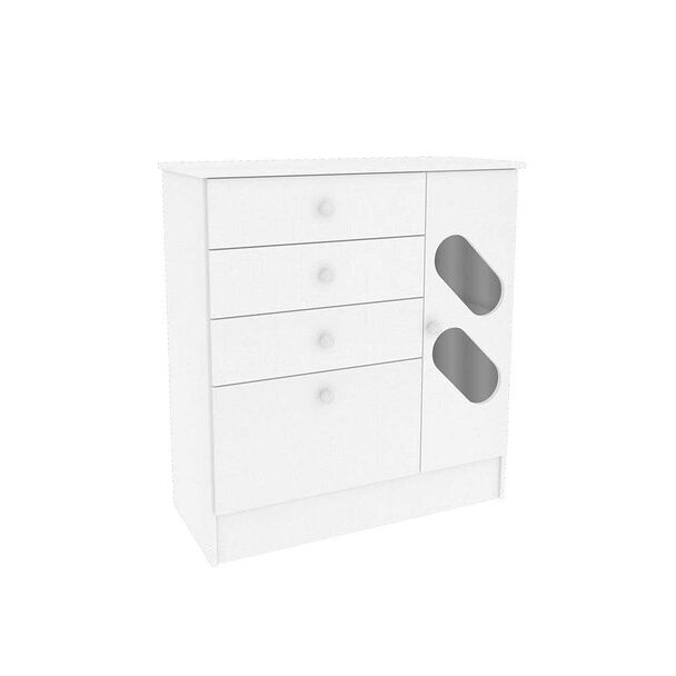 Cómoda Altavision Stop 4 Cajones Blanco