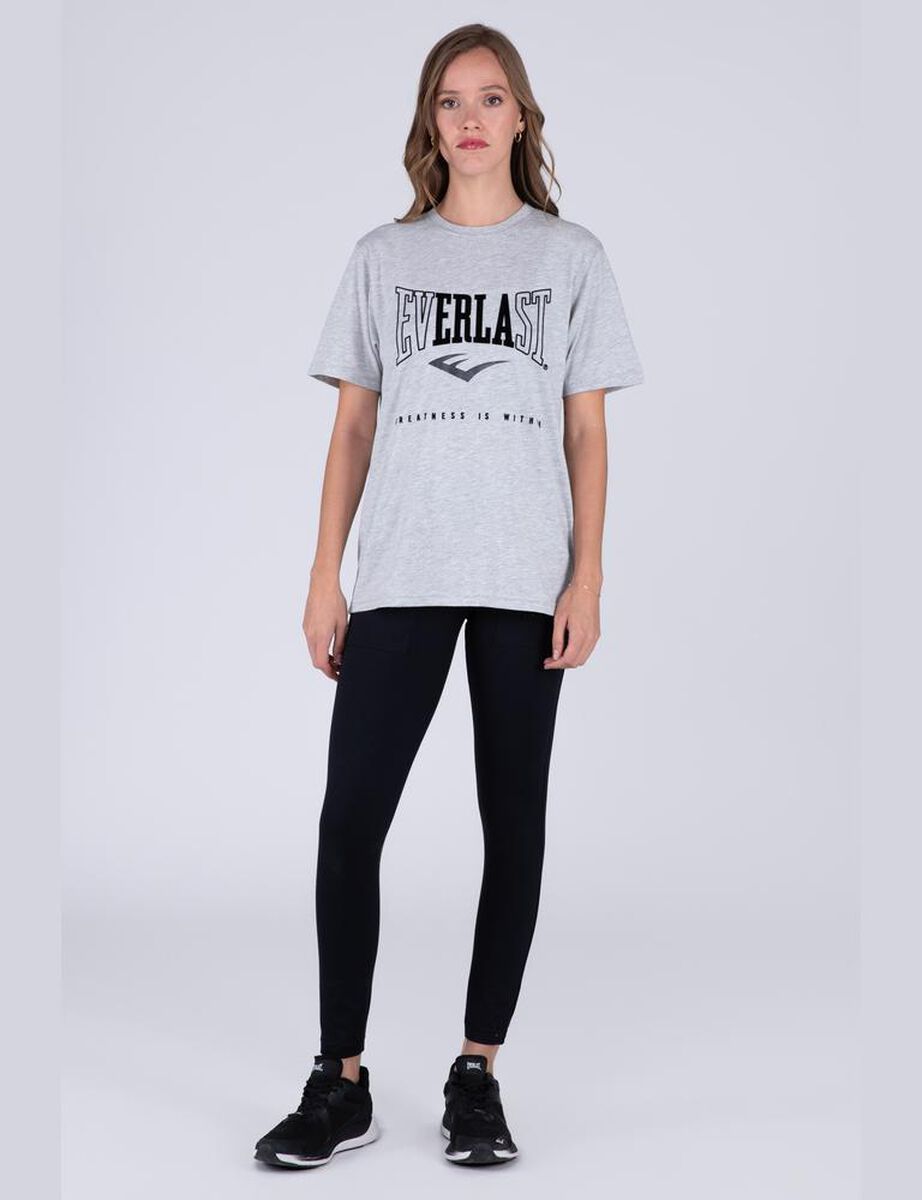 Polera Manga Corta Casual Sport Mujer Everlast