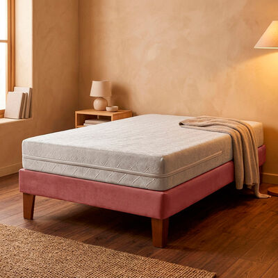Cama Europea Latam Home 1,5 Plazas Zen Best Palo Rosa