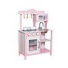 Cocina de Juguete Infantil Madera Rosada con Accesorios Band&uacute;