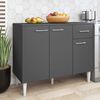 Mueble de Cocina Base Vekkahome Evandro Gris