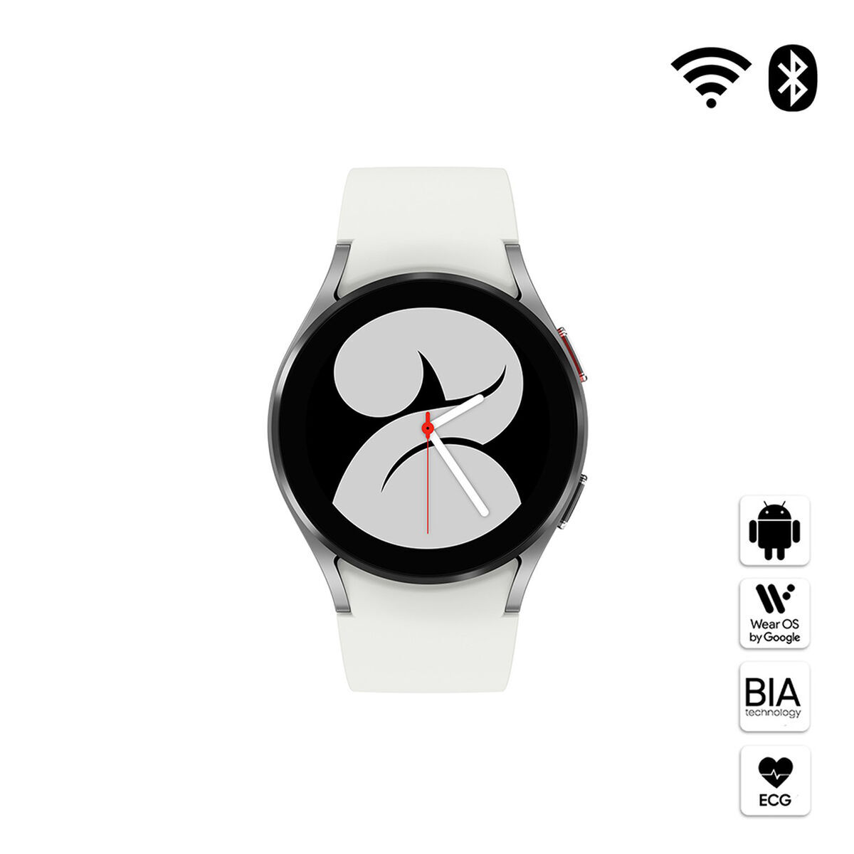 Combo Smartwatch Samsung Galaxy Watch4 40mm Silver + Aud&iacute;fonos Bluetooth Samsung Galaxy Buds2 Graphite