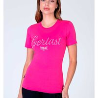 Polera M/C Deportiva Mujer Everlast Fucsia, Negro, Rojo