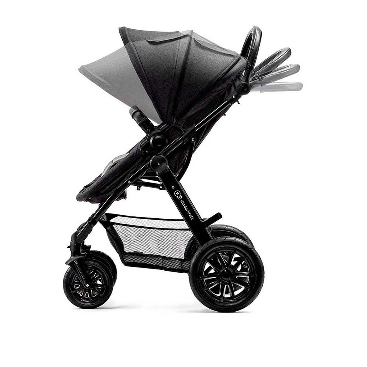 Coche de Paseo Moov 2 en 1 Negro Kinderkraft