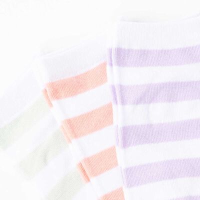 Imagen 2 del producto Pack 3 Calcetines Mujer Icono Lila