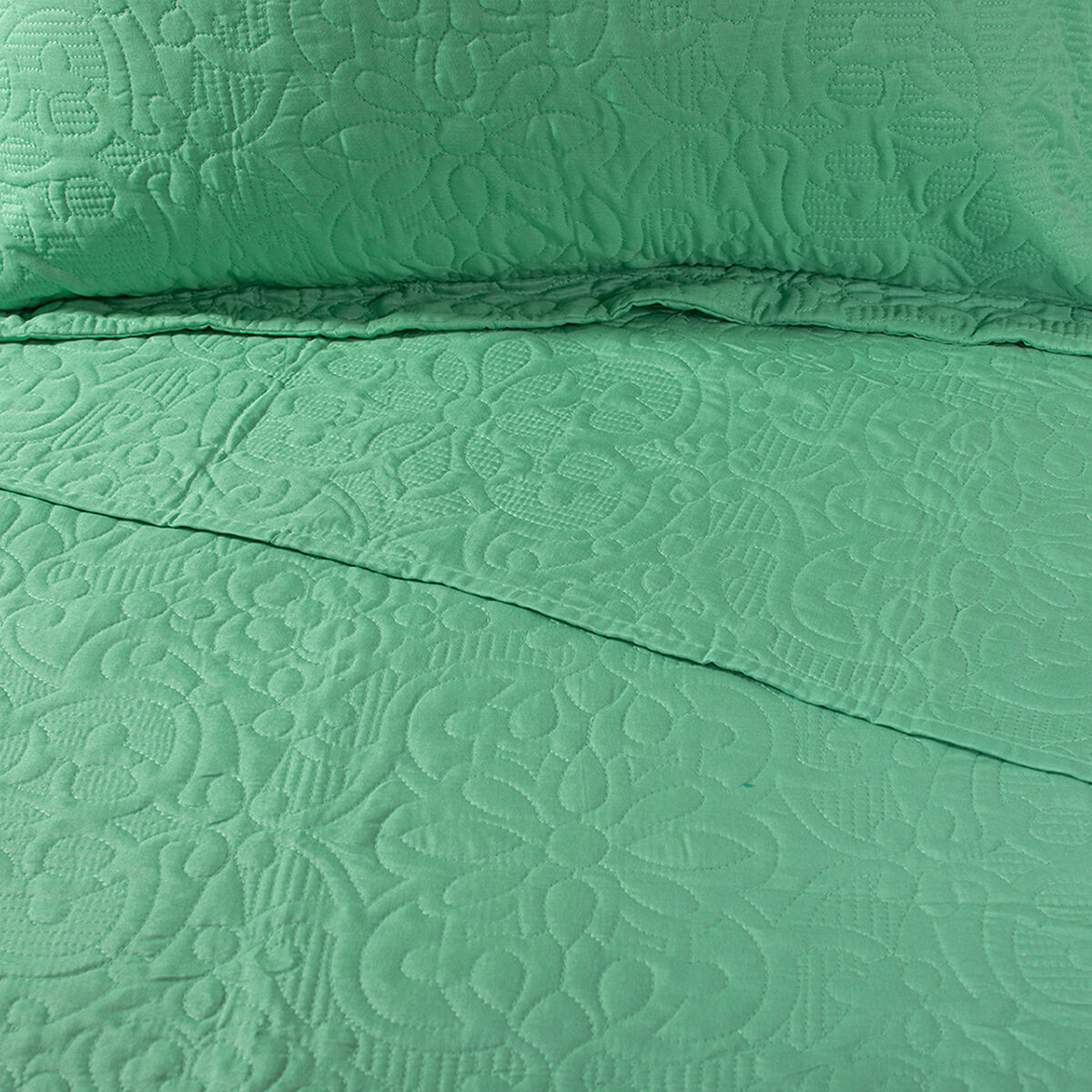 Quilt Doral 1,5 Plazas Verde Elegance