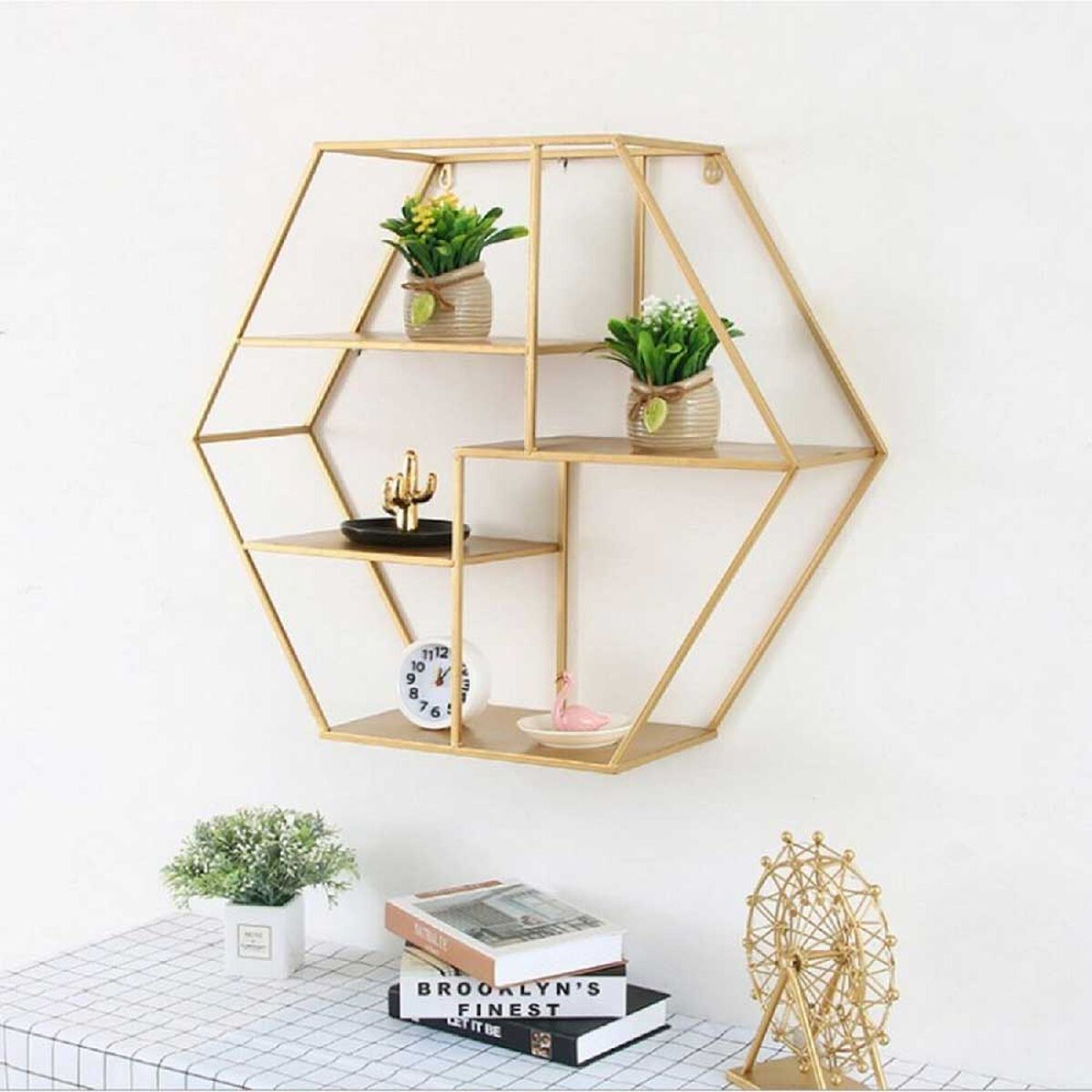 Repisa de Pared Hexagonal Grande Ankara Store