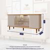 Buffet Decocasa Janice Led Off White