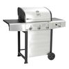 Parrilla a Gas Encendido Electrónico BBQ Grill Michigan Acero Inoxidable 3 Quemadores Centrales + 1 Lateral