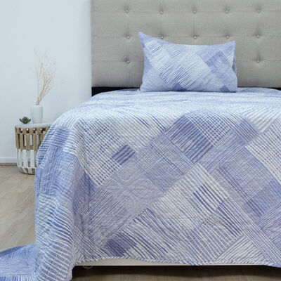 Quilt Doral Hotpress Estampado 1,5 Plazas Tramado