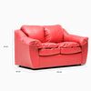 Juego de Living Cabsur Galicia Sof&aacute; 3 Cuerpos + Sof&aacute; 2 Cuerpos PU Rojo