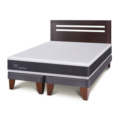 Imagen 2 del producto Cama Europea CIC Base Dividida 2 Plazas New Ortopedic + Respaldo