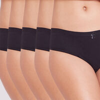 Pack 5 Culottes Mujer Intime Black, Surtido