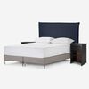 Respaldo + 2 Veladores Rosen 2 Plazas Maurice Azul