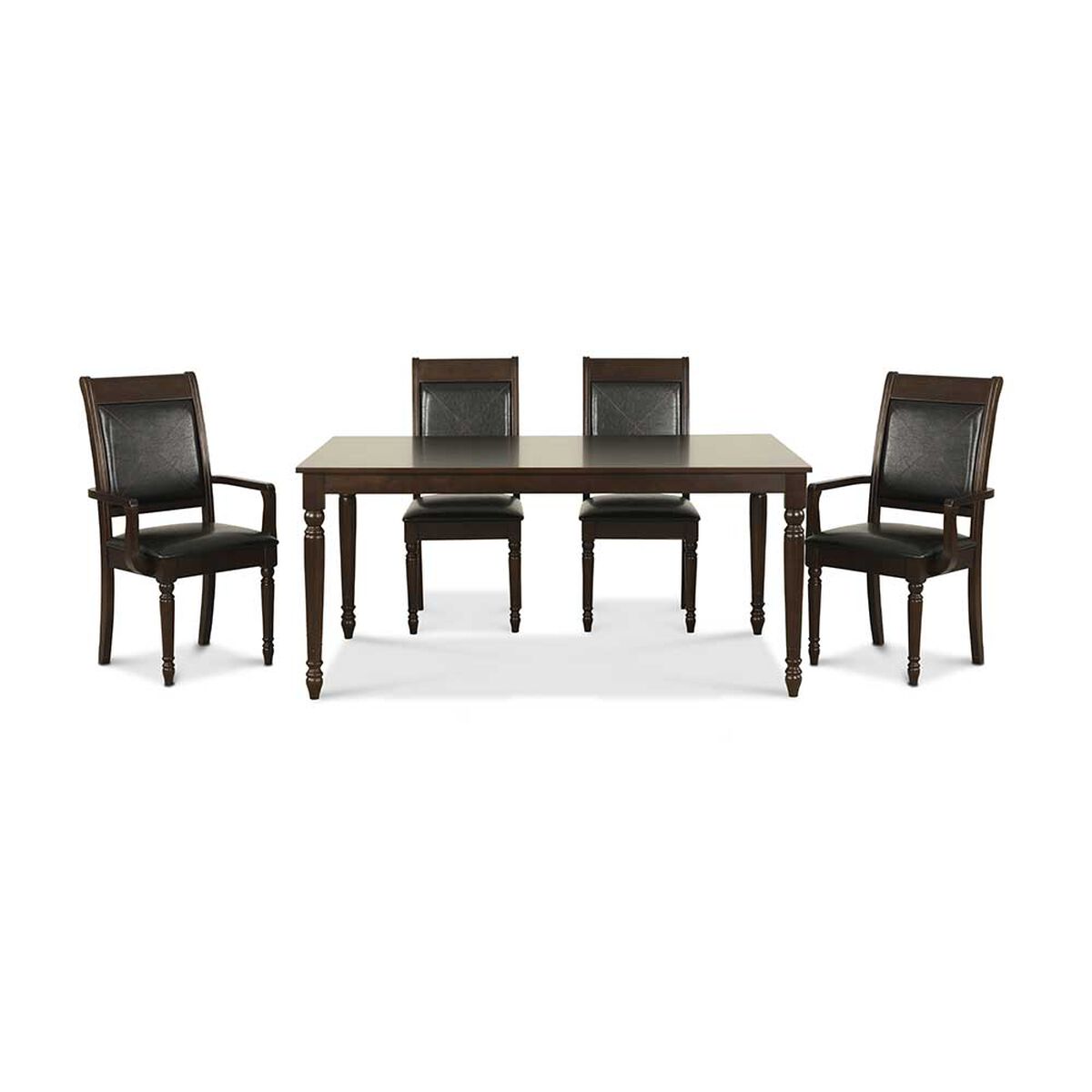 Juego de Comedor CIC Tenesse 4 Sillas + 2 Sitiales Chocolate