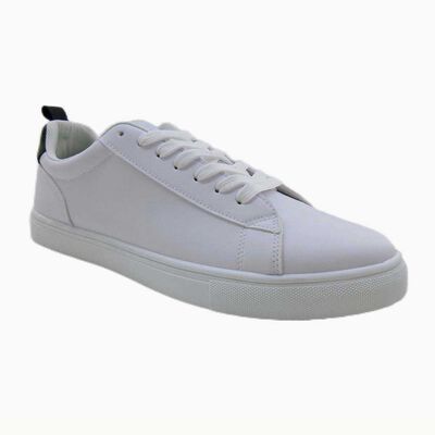 Zapatilla Urbana Hombre Icono Blanco, Multicolor, Negro